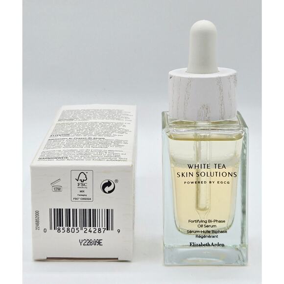 Elizabeth Arden White Tea Skin Solutions Fortifying Bi Phase Oil Serum 30ml/1oz - Picture 5 of 5
